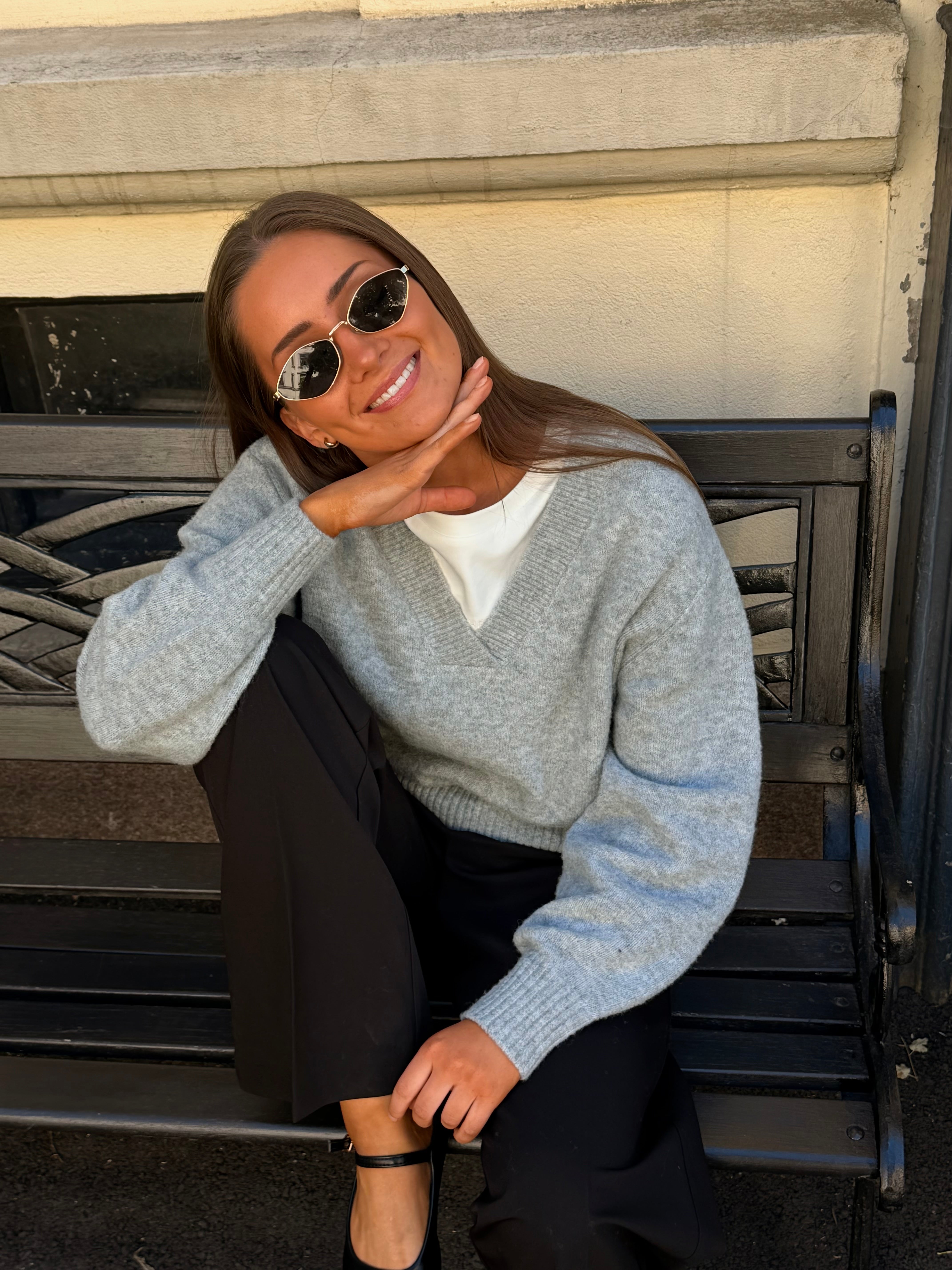 VMBOOM Pullover - Light Grey Melange